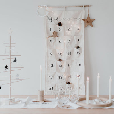 Eulenschnitt - Adventskalender Vorfreude Creme