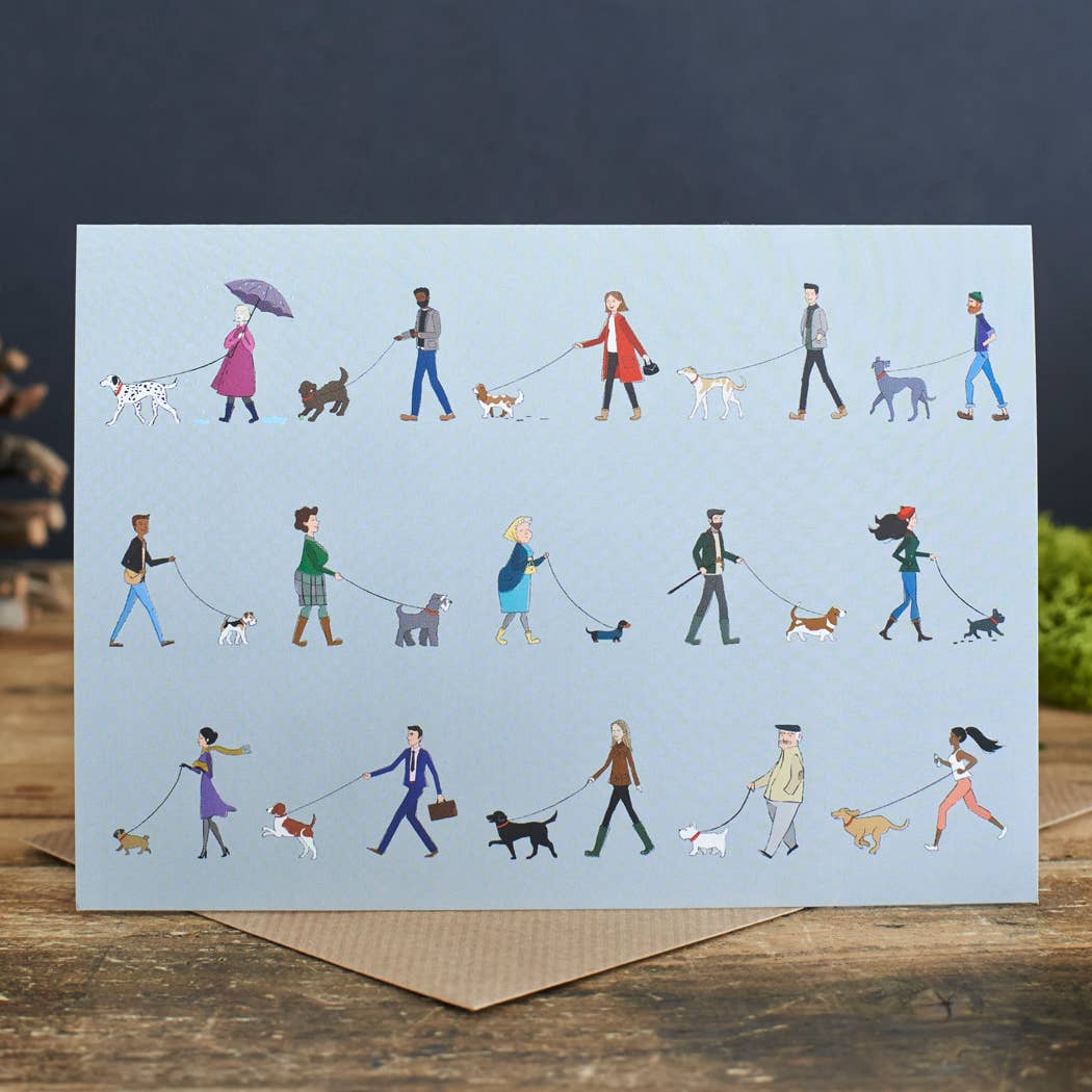 Sweet William | Dog Walker's - Grußkarte