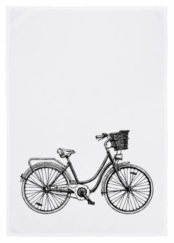 Geschirrtuch FAHRRAD MIT KORB – SALE