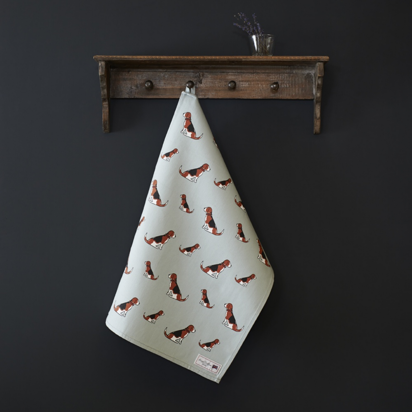 Organic Tea Towel - Beagle