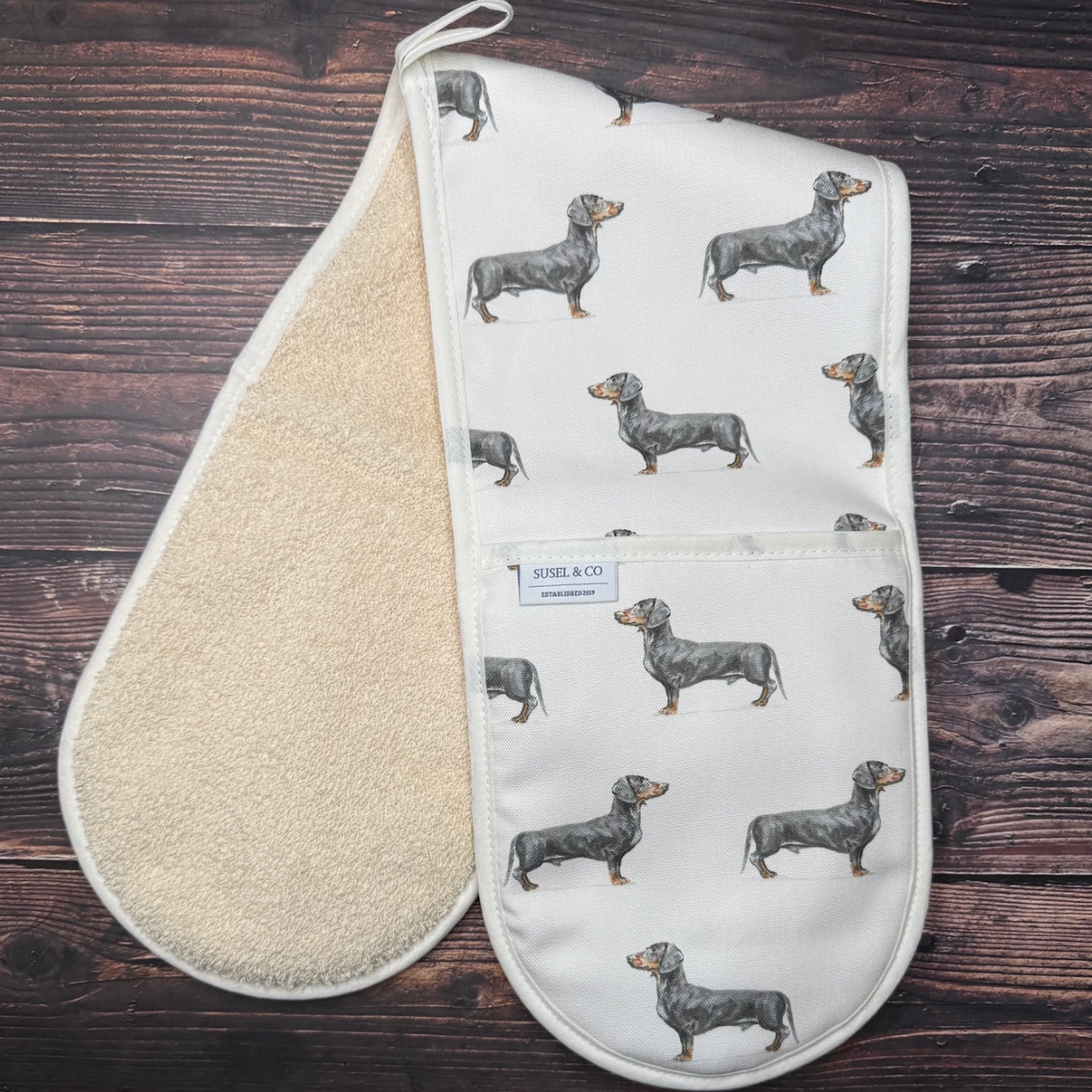 Susel & Co Dackel - Doppelter-Ofenhandschuh