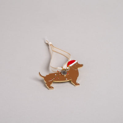 Eulenschnitt - Baumschmuck Weihnachtsdackel
