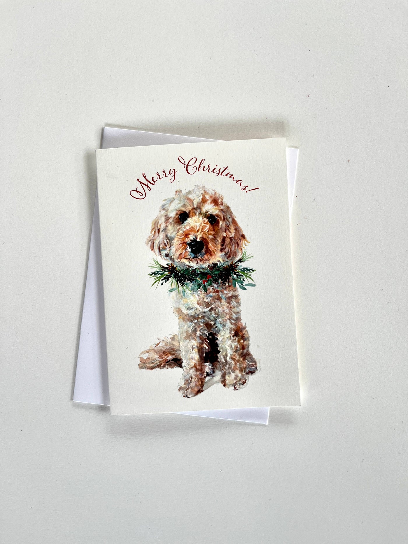 Susel & Co Weihnachts-Cockapoo - Grußkarte