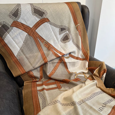 ADAMSBRO 100% Kaschmirschal Braun – SALE
