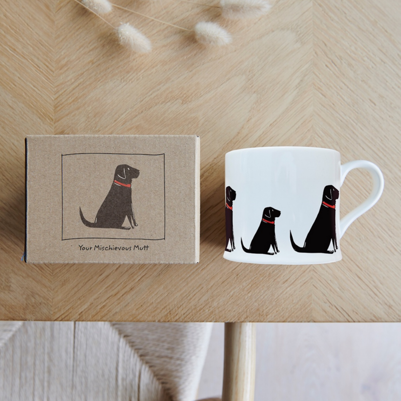 Hundetasse mit Black Labrador-Motiv