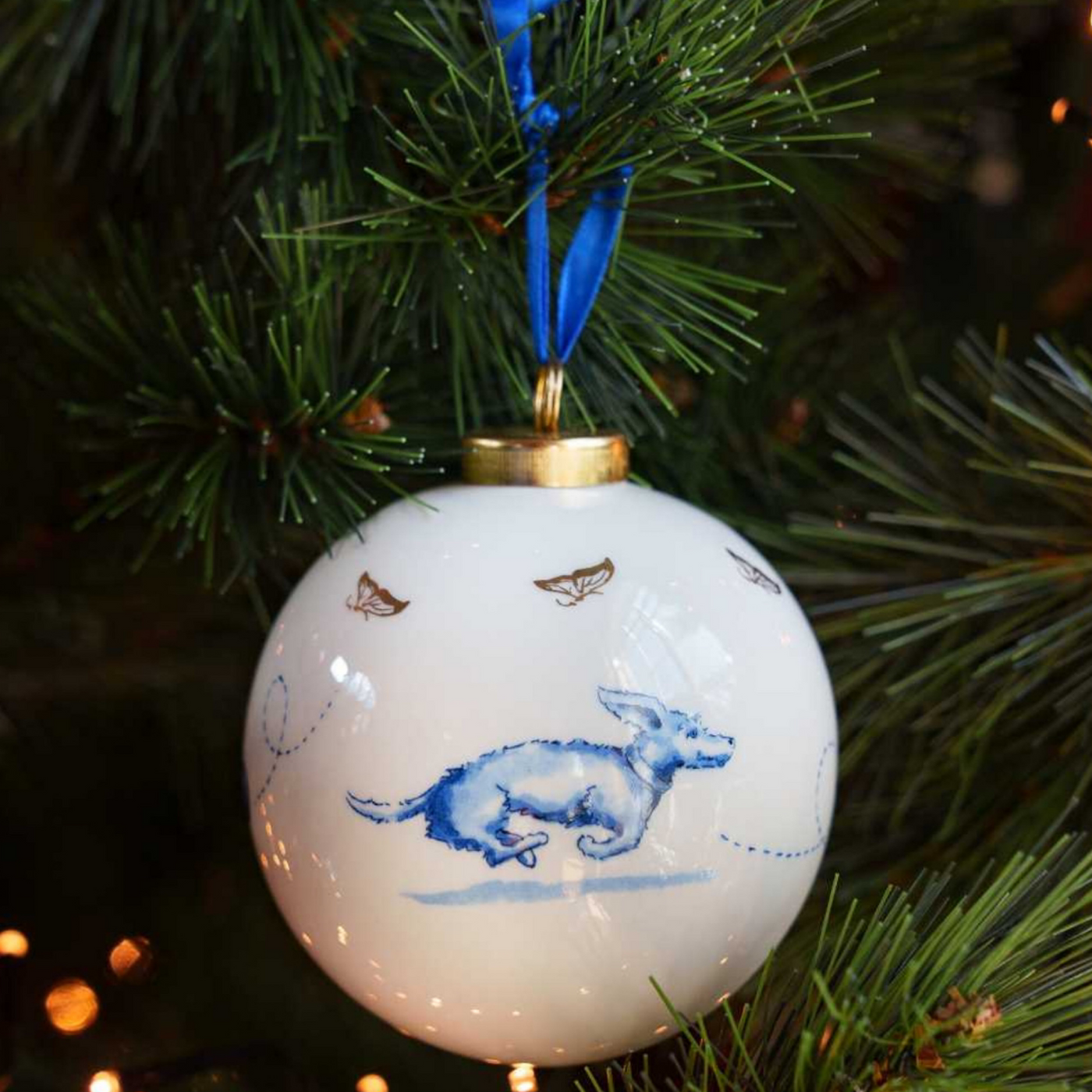 Heinen Delfts Blauw - Porzellankugel Nhaan