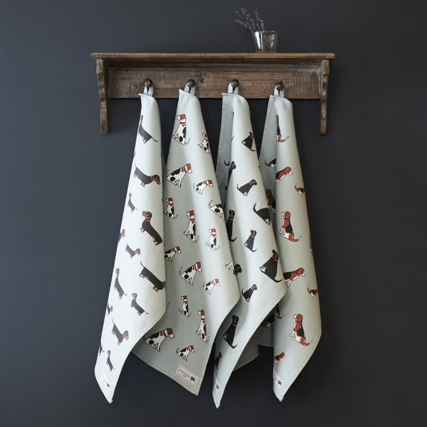 Organic Tea Towel - Beagle