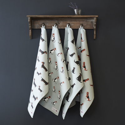 Organic Tea Towel - Beagle