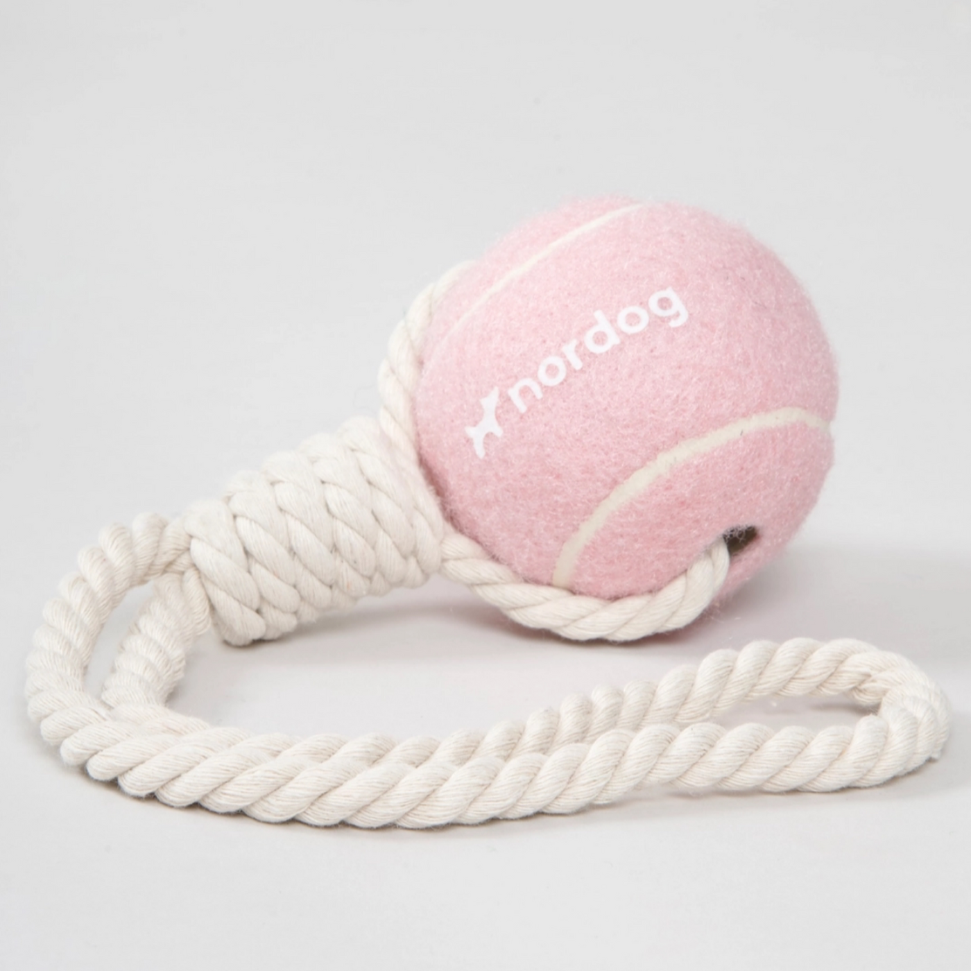 Nordog - Tennisball mit Seil Rosa