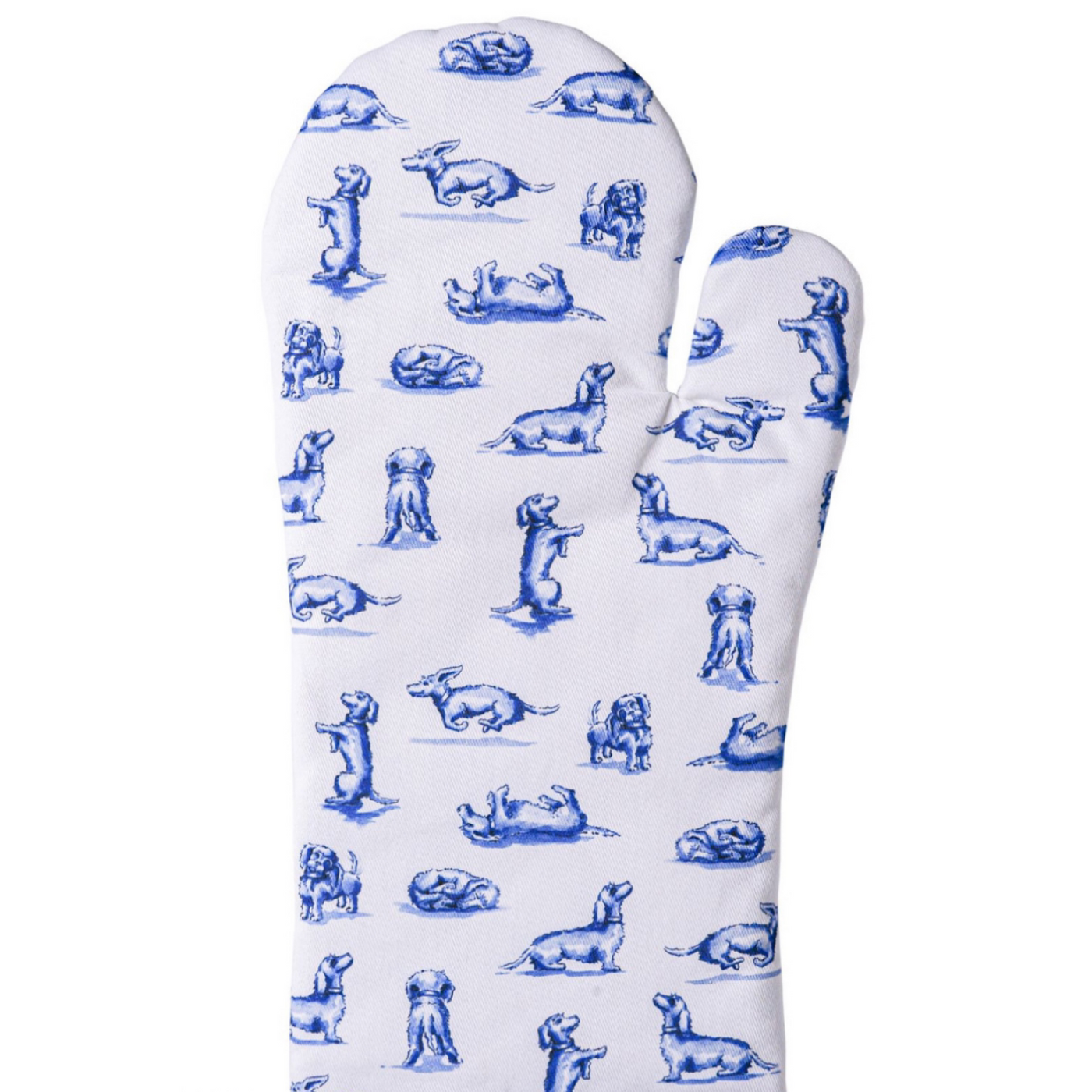 Heinen Delfts Blauw - Ofenhandschuh Dackel Nhaan
