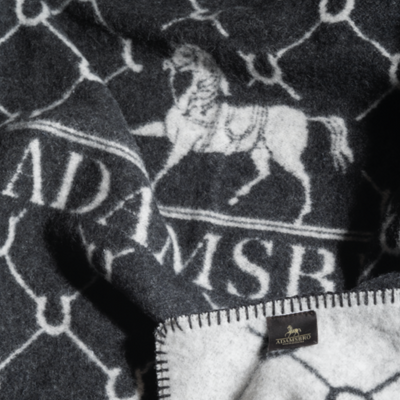 ADAMSBRO Wohndecke MERINO Schwarz