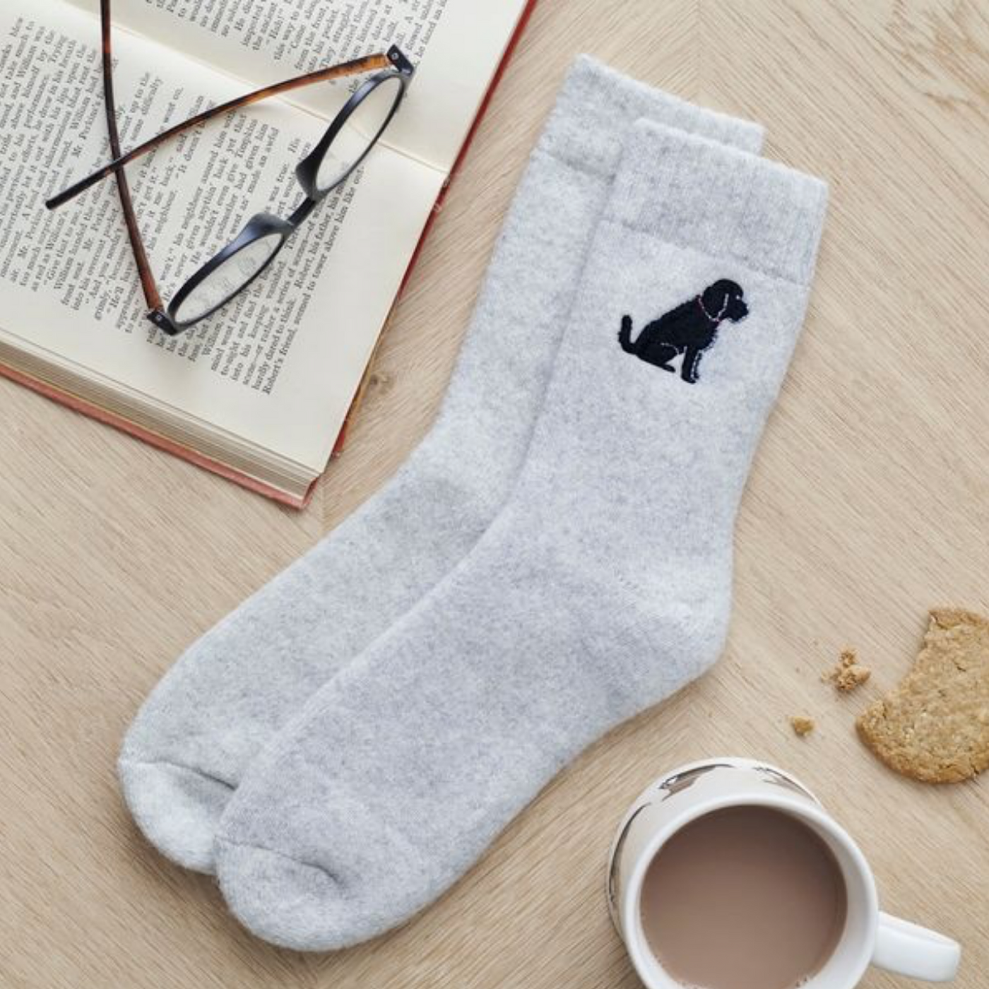 Sweet William Wollsocken - Cockapoo/Labradoodle Schwarz