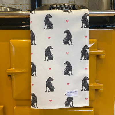 Tea Towel - Black Labrador