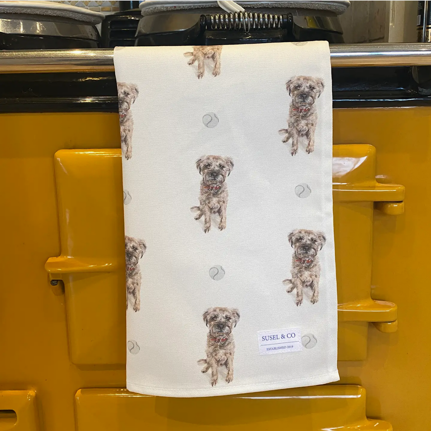 Tea towel - Border Terrier