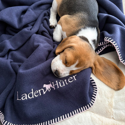 Hundedecke Oxford Blue - GOTS Bio-Baumwolle