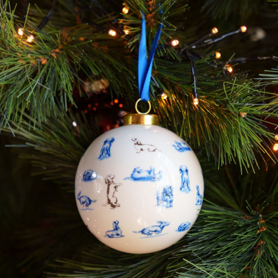 Heinen Delfts Blauw - Porzellankugel Nhaan