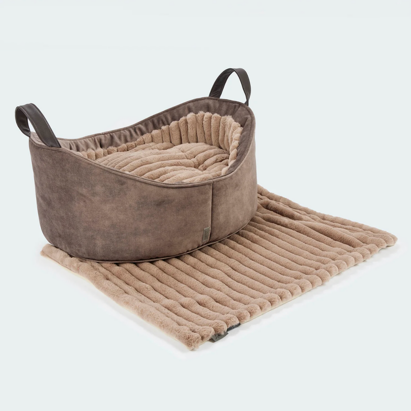 Hundedecke Webpelz Leopold's Anthrazit Taupe