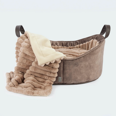 Hundedecke Webpelz Leopold's Anthrazit Taupe