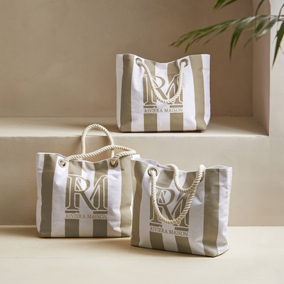 Strandtasche RM Monogram, flax