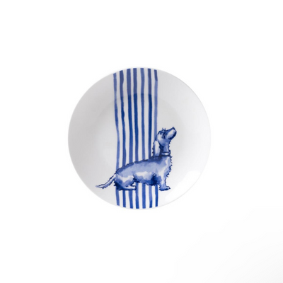 Heinen Delfts Blauw - Dessertteller Dackel Nhaan