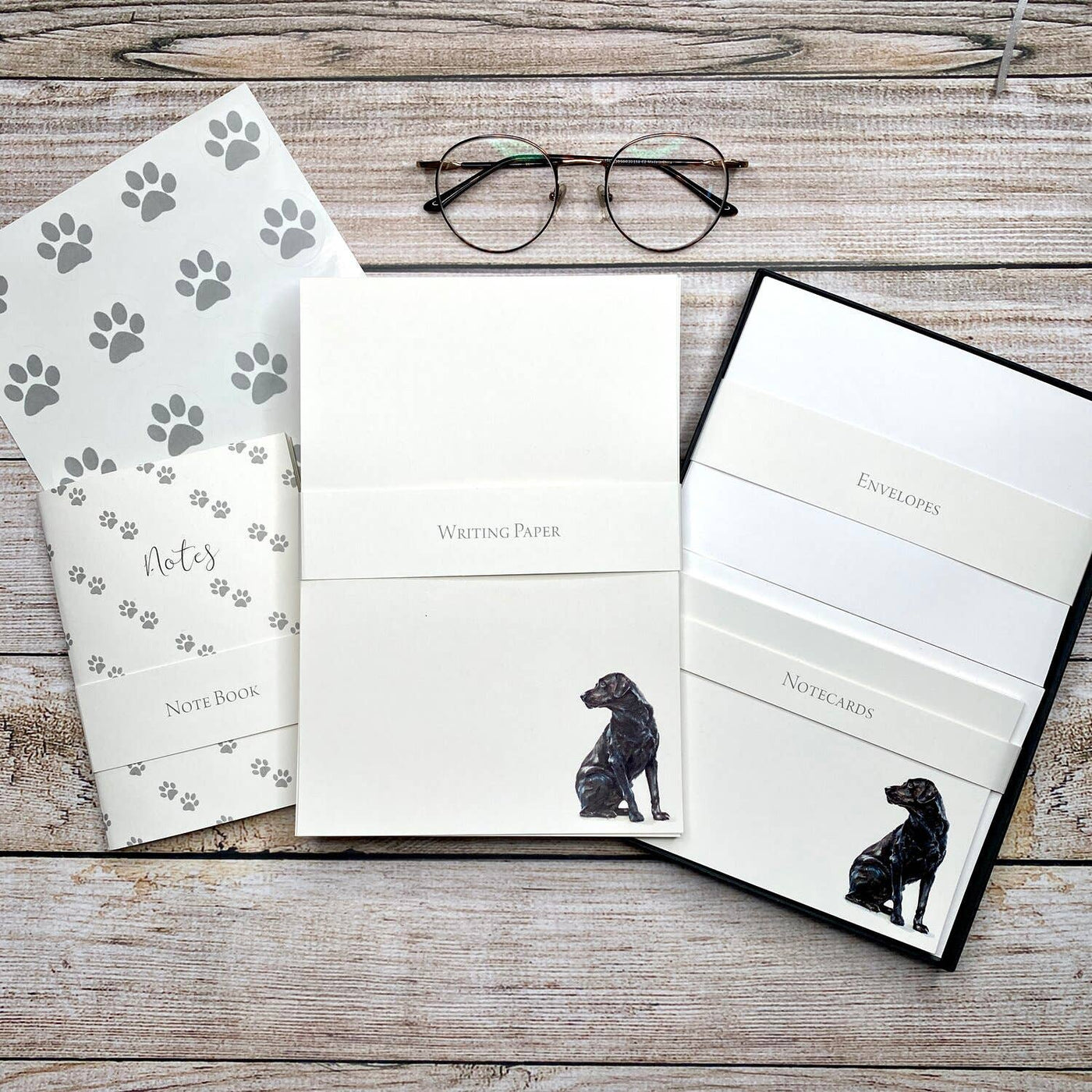 SUSEL & CO Black Labrador - Schreibset
