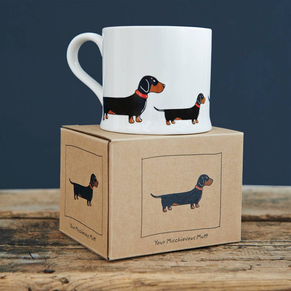 Hundetasse mit Dackelmotiv